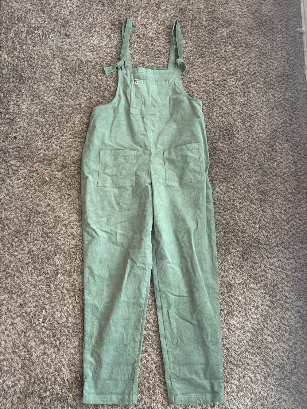 Lucy & Yak Green Corduroy Overalls Jumpsuit Size 12